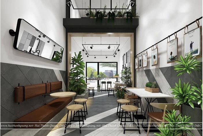 Thi Công Quán Cafe Ở Quy Nhơn HTQ009