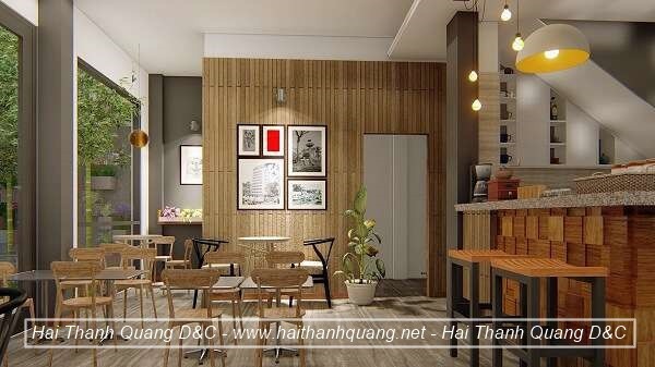 Thi Công Quán Cafe Ở Quy Nhơn HTQ002