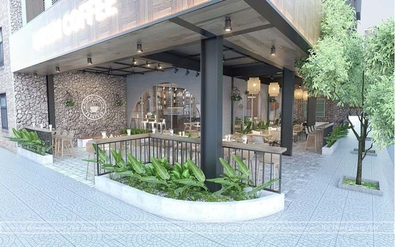Thiết Kế Quán Cafe Ở Quy Nhơn HTQ043