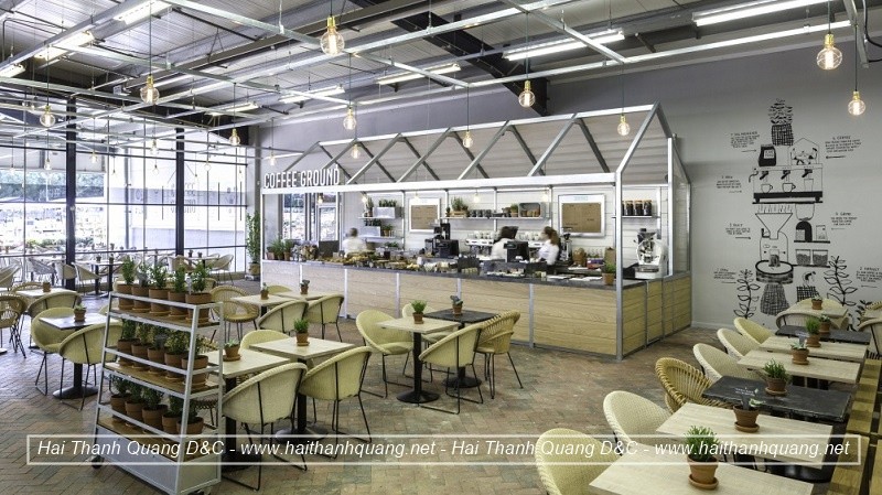 Thiết Kế Quán Cafe Ở Quy Nhơn HTQ038