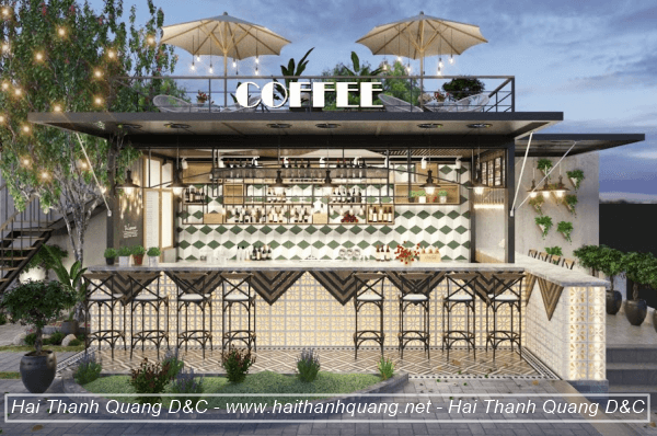 Thiết Kế Quán Cafe Ở Quy Nhơn HTQ037