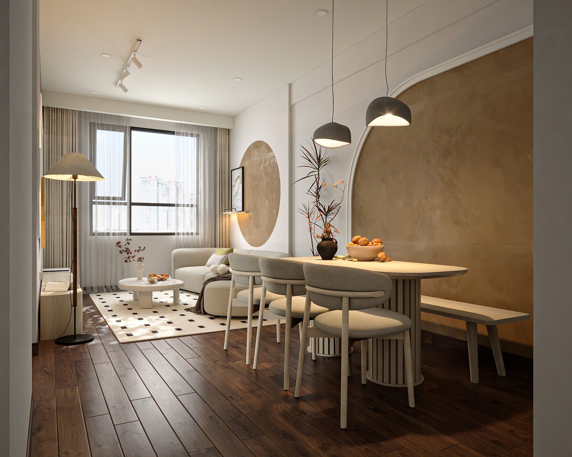 THIẾT KẾ NỘI THẤT CĂN HỘ TẠI QUY NHƠN – NHÀ ANH DUYỆT